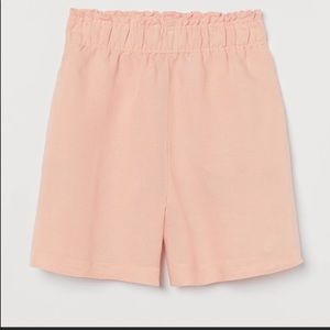 H&M High Waist Linen Blend Shorts